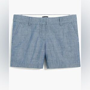 J CREW Women’s Denim Blue Classic Chambray Shorts! Size 8.